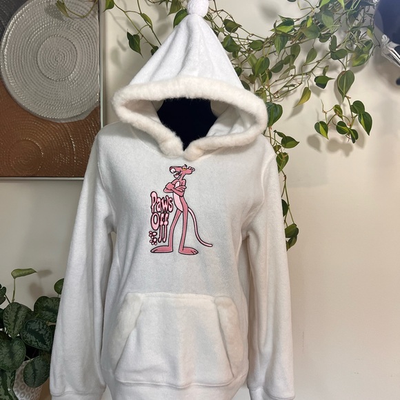 Paw's OFF Pink Panther 90's  Warm & Comfy  Hoodie - Picture 1 of 7